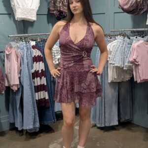 Printed Mini Dress